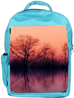 

Snoogg Eco Friendly Canvas Nature Wallpaper Backpack Rucksack School Travel Unisex Casual Canvas Bag Bookbag Satchel 5 L Backpack(Blue)