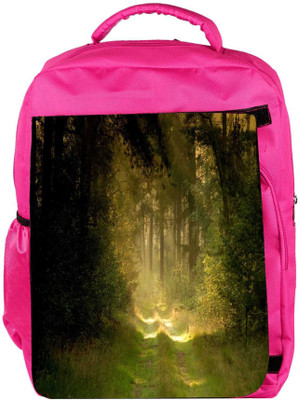 

Snoogg Eco Friendly Canvas Garden And Forest Designer Backpack Rucksack School Travel Unisex Casual Canvas Bag Bookbag Satchel 5 L Backpack(Pink)