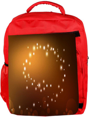 

Snoogg Eco Friendly Canvas Golden Sparkling Designer Backpack Rucksack School Travel Unisex Casual Canvas Bag Bookbag Satchel 5 L Backpack(Red)