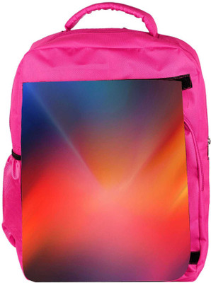 

Snoogg Eco Friendly Canvas Mixed Color Background Design Designer Backpack Rucksack School Travel Unisex Casual Canvas Bag Bookbag Satchel 5 L Backpack(Pink)