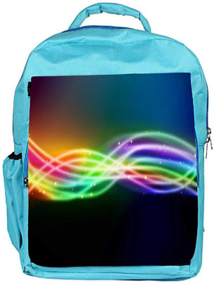

Snoogg Eco Friendly Canvas Sparkling Rays In Dark Background Designer Backpack Rucksack School Travel Unisex Casual Canvas Bag Bookbag Satchel 5 L Backpack(Blue)