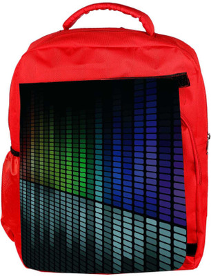

Snoogg Eco Friendly Canvas Blue And Green Design Designer Backpack Rucksack School Travel Unisex Casual Canvas Bag Bookbag Satchel 5 L Backpack(Red)