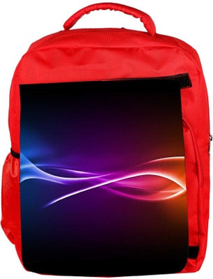 

Snoogg Eco Friendly Canvas Abstract Rays Pattern Designer Backpack Rucksack School Travel Unisex Casual Canvas Bag Bookbag Satchel 5 L Backpack(Red)