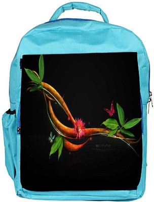 

Snoogg Eco Friendly Canvas Abstract Tree Branch Designer Backpack Rucksack School Travel Unisex Casual Canvas Bag Bookbag Satchel 5 L Backpack(Blue)