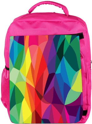 

Snoogg Eco Friendly Canvas Super Colour Pattern Backpack Rucksack School Travel Unisex Casual Canvas Bag Bookbag Satchel 5 L Backpack(Pink)