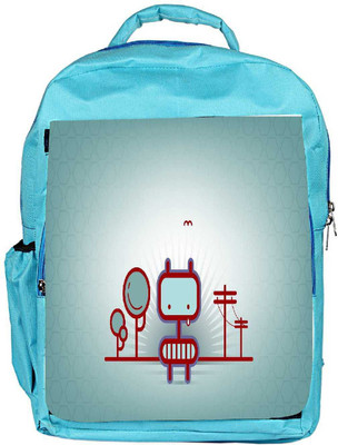 

Snoogg Eco Friendly Canvas Animated Street Designer Backpack Rucksack School Travel Unisex Casual Canvas Bag Bookbag Satchel 5 L Backpack(Blue)