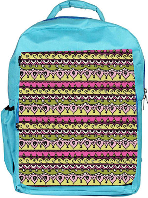 

Snoogg Eco Friendly Canvas Aztec Pink Backpack Rucksack School Travel Unisex Casual Canvas Bag Bookbag Satchel 5 L Backpack(Blue)