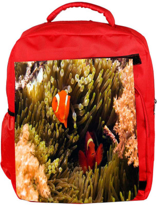 

Snoogg Eco Friendly Canvas Red And Orange Fish Designer Backpack Rucksack School Travel Unisex Casual Canvas Bag Bookbag Satchel 5 L Backpack(Red)