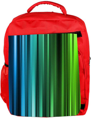 

Snoogg Eco Friendly Canvas Mixed Green Pattern Design Designer Backpack Rucksack School Travel Unisex Casual Canvas Bag Bookbag Satchel 5 L Backpack(Red)