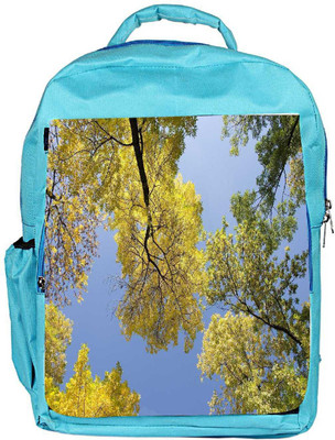 

Snoogg Eco Friendly Canvas Autumn Trees Against The Sky Backpack Rucksack School Travel Unisex Casual Canvas Bag Bookbag Satchel 5 L Backpack(Blue)