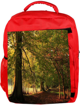 

Snoogg Eco Friendly Canvas Tree With Red Leaves Designer Backpack Rucksack School Travel Unisex Casual Canvas Bag Bookbag Satchel 5 L Backpack(Red)