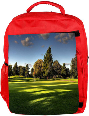 

Snoogg Eco Friendly Canvas Golf Park Designer Backpack Rucksack School Travel Unisex Casual Canvas Bag Bookbag Satchel 5 L Backpack(Red)