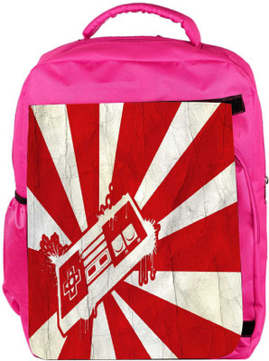 

Snoogg Eco Friendly Canvas Red Joystick Designer Backpack Rucksack School Travel Unisex Casual Canvas Bag Bookbag Satchel 5 L Backpack(Pink)