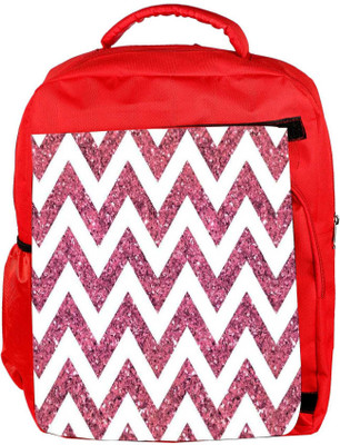 

Snoogg Eco Friendly Canvas Chevron Pinks Backpack Rucksack School Travel Unisex Casual Canvas Bag Bookbag Satchel 5 L Backpack(Red)