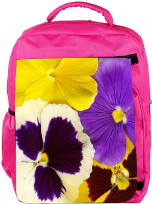 

Snoogg Eco Friendly Canvas Closeup Of Colourful Viola Tricolor Backpack Rucksack School Travel Unisex Casual Canvas Bag Bookbag Satchel 5 L Backpack(Pink)
