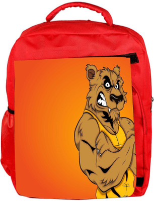 

Snoogg Eco Friendly Canvas Angry Werewolf Cartoon Character Backpack Rucksack School Travel Unisex Casual Canvas Bag Bookbag Satchel 5 L Backpack(Red)
