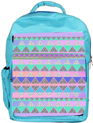 

Snoogg Eco Friendly Canvas Pyramid Aztec Backpack Rucksack School Travel Unisex Casual Canvas Bag Bookbag Satchel 5 L Backpack(Blue)