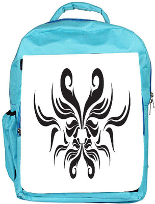 

Snoogg Eco Friendly Canvas Decor Swirl Elements Illustration Backpack Rucksack School Travel Unisex Casual Canvas Bag Bookbag Satchel 5 L Backpack(Blue)