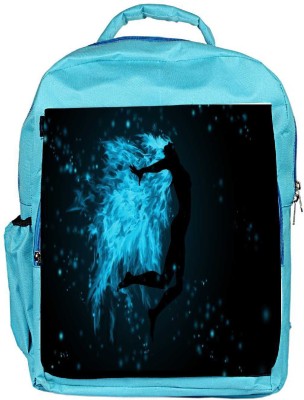 

Snoogg Eco Friendly Canvas Fire Jumper Designer Backpack Rucksack School Travel Unisex Casual Canvas Bag Bookbag Satchel 5 L Backpack(Blue)