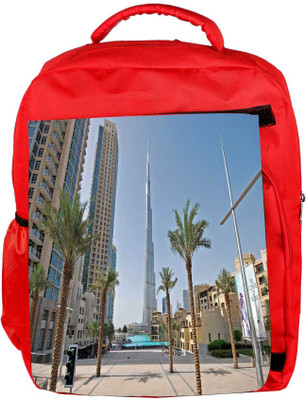 

Snoogg Eco Friendly Canvas Trees On The Street Designer Backpack Rucksack School Travel Unisex Casual Canvas Bag Bookbag Satchel 5 L Backpack(Red)