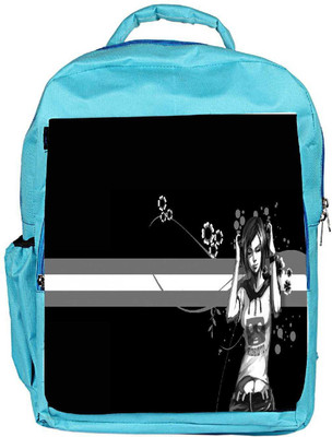 

Snoogg Eco Friendly Canvas Painted Girls Designer Backpack Rucksack School Travel Unisex Casual Canvas Bag Bookbag Satchel 5 L Backpack(Blue)