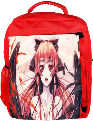 

Snoogg Eco Friendly Canvas Over The Magic Designer Backpack Rucksack School Travel Unisex Casual Canvas Bag Bookbag Satchel 5 L Backpack(Red)
