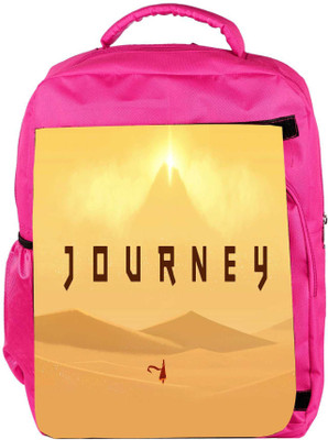

Snoogg Eco Friendly Canvas Journey Designer Backpack Rucksack School Travel Unisex Casual Canvas Bag Bookbag Satchel 5 L Backpack(Pink)