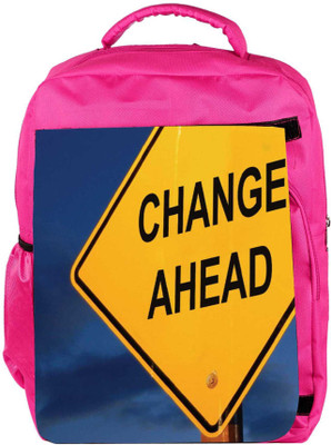 

Snoogg Eco Friendly Canvas Change Ahead Backpack Rucksack School Travel Unisex Casual Canvas Bag Bookbag Satchel 5 L Backpack(Pink)
