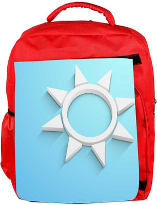

Snoogg Eco Friendly Canvas Abstract Summer Background Backpack Rucksack School Travel Unisex Casual Canvas Bag Bookbag Satchel 5 L Backpack(Red)