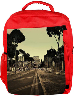 

Snoogg Eco Friendly Canvas Balck And White Image Designer Backpack Rucksack School Travel Unisex Casual Canvas Bag Bookbag Satchel 5 L Backpack(Red)
