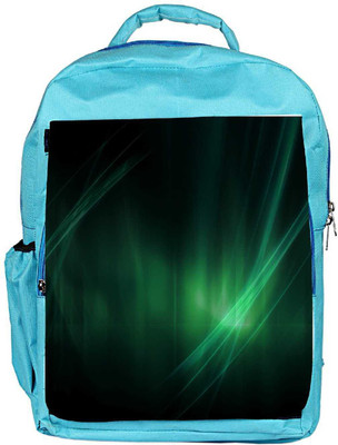 

Snoogg Eco Friendly Canvas Abstract Green Designer Backpack Rucksack School Travel Unisex Casual Canvas Bag Bookbag Satchel 5 L Backpack(Blue)