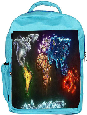 

Snoogg Eco Friendly Canvas Think Map Backpack Rucksack School Travel Unisex Casual Canvas Bag Bookbag Satchel 5 L Backpack(Blue)