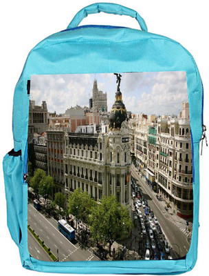 

Snoogg Eco Friendly Canvas City Traffic Designer Backpack Rucksack School Travel Unisex Casual Canvas Bag Bookbag Satchel 5 L Backpack(Blue)