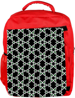 

Snoogg Eco Friendly Canvas Green Stars Pattern Designer Backpack Rucksack School Travel Unisex Casual Canvas Bag Bookbag Satchel 5 L Backpack(Red)