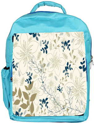 

Snoogg Eco Friendly Canvas Light Floral Design Designer Backpack Rucksack School Travel Unisex Casual Canvas Bag Bookbag Satchel 5 L Backpack(Blue)