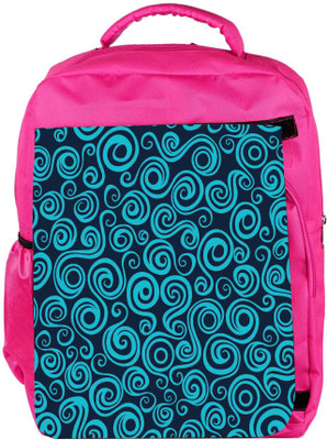 

Snoogg Eco Friendly Canvas Wave Pattern Seamlessly Tiling Seamless Wave Backgroundocean Texture Backpack Rucksack School Travel Unisex Casual Canvas Bag Bookbag Satchel 5 L Backpack(Pink)