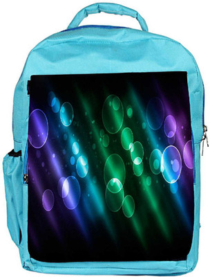 

Snoogg Eco Friendly Canvas Multicolor Bubbles Designer Backpack Rucksack School Travel Unisex Casual Canvas Bag Bookbag Satchel 5 L Backpack(Blue)