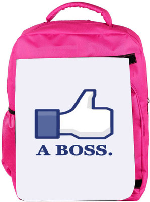 

Snoogg Eco Friendly Canvas Like A Boss Backpack Rucksack School Travel Unisex Casual Canvas Bag Bookbag Satchel 5 L Backpack(Pink)