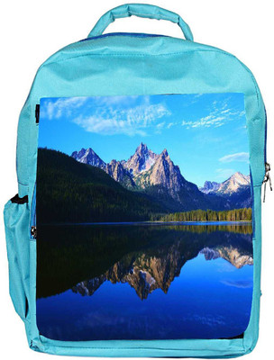 

Snoogg Eco Friendly Canvas Mirror Image Of Mountain Designer Backpack Rucksack School Travel Unisex Casual Canvas Bag Bookbag Satchel 5 L Backpack(Blue)