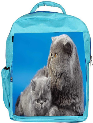 

Snoogg Eco Friendly Canvas Fluffy Kittens Animal Designer Backpack Rucksack School Travel Unisex Casual Canvas Bag Bookbag Satchel 5 L Backpack(Blue)
