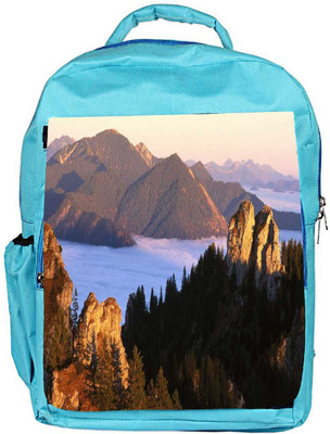 

Snoogg Eco Friendly Canvas Big Rock In Mountain Designer Backpack Rucksack School Travel Unisex Casual Canvas Bag Bookbag Satchel 5 L Backpack(Blue)