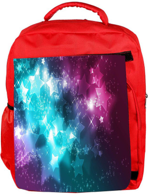 

Snoogg Eco Friendly Canvas Shiney Stars Designer Backpack Rucksack School Travel Unisex Casual Canvas Bag Bookbag Satchel 5 L Backpack(Red)