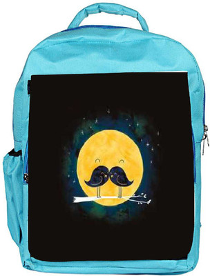 

Snoogg Eco Friendly Canvas Birdy Love Backpack Rucksack School Travel Unisex Casual Canvas Bag Bookbag Satchel 5 L Backpack(Blue)