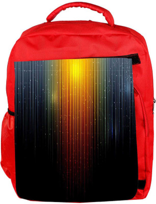

Snoogg Eco Friendly Canvas Sparkling Lights Designer Backpack Rucksack School Travel Unisex Casual Canvas Bag Bookbag Satchel 5 L Backpack(Red)