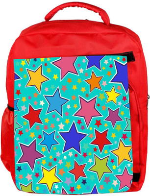 

Snoogg Eco Friendly Canvas Stars In Green Pattern Designer Backpack Rucksack School Travel Unisex Casual Canvas Bag Bookbag Satchel 5 L Backpack(Red)