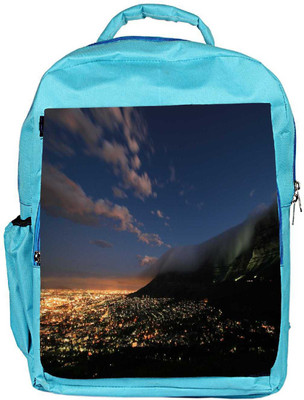 

Snoogg Eco Friendly Canvas Abstract Smoke On Top Designer Backpack Rucksack School Travel Unisex Casual Canvas Bag Bookbag Satchel 5 L Backpack(Blue)