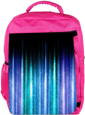 

Snoogg Eco Friendly Canvas Mixed Color Radiation Designer Backpack Rucksack School Travel Unisex Casual Canvas Bag Bookbag Satchel 5 L Backpack(Pink)