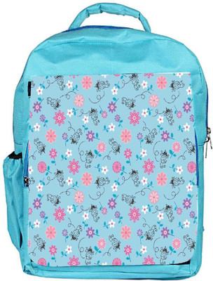 

Snoogg Eco Friendly Canvas Girly Bee Pattern Backpack Rucksack School Travel Unisex Casual Canvas Bag Bookbag Satchel 5 L Backpack(Blue)