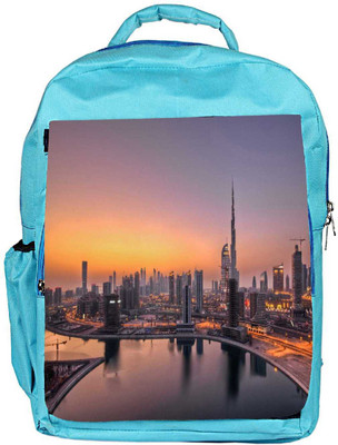 

Snoogg Eco Friendly Canvas City Of Love Designer Backpack Rucksack School Travel Unisex Casual Canvas Bag Bookbag Satchel 5 L Backpack(Blue)