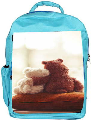 

Snoogg Eco Friendly Canvas Amor Girly Love Designer Backpack Rucksack School Travel Unisex Casual Canvas Bag Bookbag Satchel 5 L Backpack(Blue)